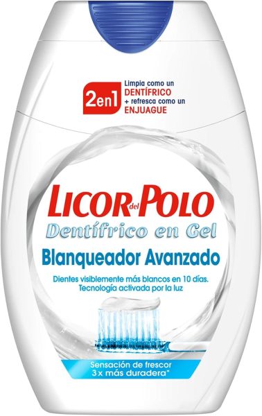Pasta dentífrica Licor Polo 2 en 1 blanqueador avanzado tubo 75 ml