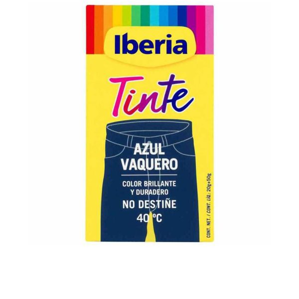 Tinte para ropa Iberia azul vaquero 40 ºC monodosis