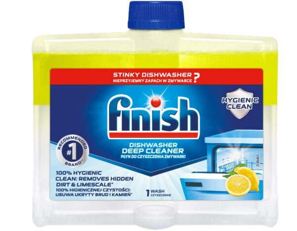 Finish limpiamáquinas lavavajillas limón botella 250 ml