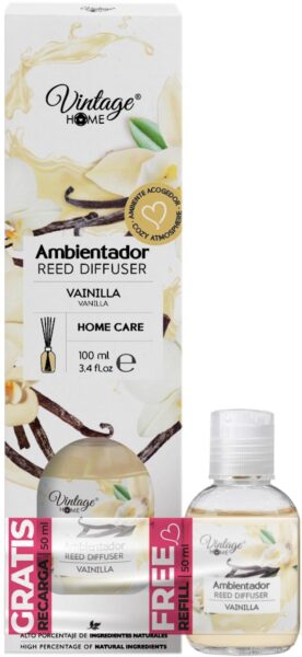 Vintage Mikado ambientador vainilla mikado difusor de varillas 150 ml (100+50 gratis)