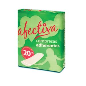 Afectiva Compresas Extra adherentes  20 ud