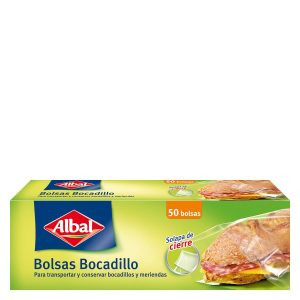 Albal Bolsas Bocadillo Con Solapa De Cierre 50 Uds 17×24 Cm