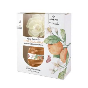 Ambientador Flor Difusor Agua Fresca Azahar 60 ml Ámbar