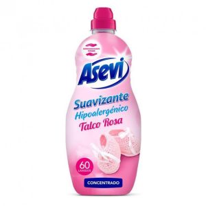Asevi Suavizante Hipoalergénico Talco Rosa 60 Lavados 1,5 Litros