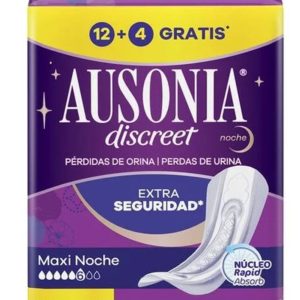 Ausonia Discreet 6 Maxi Noche 12 unidades + 4 unidades