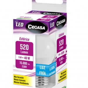 Cegasa Bombilla LED RD C331127 5 W E27 Caja
