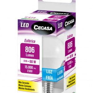 Cegasa Bombilla LED RD C331130 8 W E14 Caja