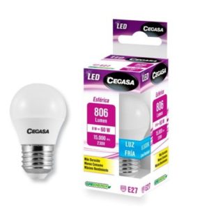 Cegasa Bombilla LED RD C331133 8 W E27 Caja