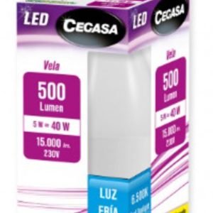 Cegasa Bombilla LED Vela C331118 5 W E14 Caja