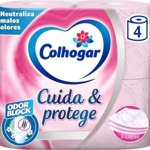 Colhogar Protect Rosa 4 Rollos – 3 Capas Cuida Y Protege
