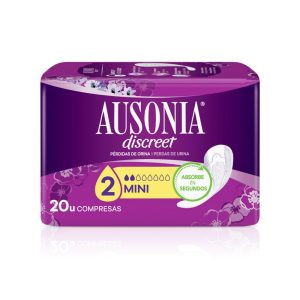 Compresas Ausonia Discreet Mini 24 Unidades – Incontinencia