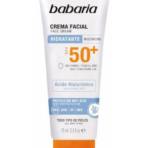 Crème Solaire Acide Hyaluronique SPF50+ 75 ml Babaria