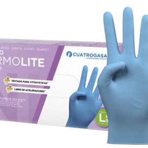 Cuatrogasa Guantes Nitrilo Azul L 100 unidades