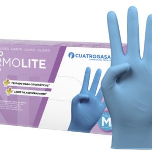 Cuatrogasa Guantes Nitrilo Azul M 100 unidades