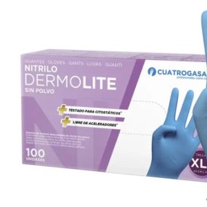 Cuatrogasa Guantes Nitrilo Azul XL 100 unidades