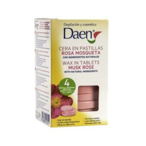 Daen Depilación Cera Pastilla 300g 13 Pastillas Rosa Mosqueta