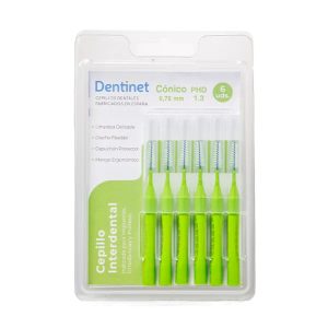 Dentinet Cepillo interdental cónico 0.70 mm Phd 1.3 – 6 ud