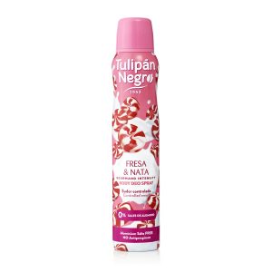 Desodorante Tulipán Negro Fresa y Nata Desodorante Spray 200 Ml