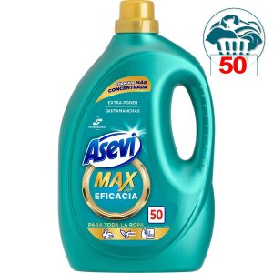 Detergente Asevi Max Eficacia 50 Lavados – Extra Poder Quitamanchas