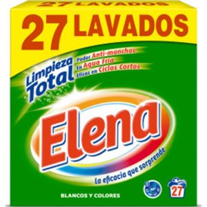 Detergente Elena Polvo Limpiadorieza Total 27 Lavados