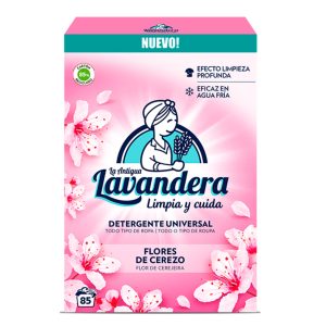 Detergente Lavandera Polvo Flor Cerezo 85 Lavados
