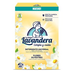 Detergente Lavandera Polvo Flor Silvestre 85 Lavados