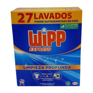Detergente Polvo 27 Lavados Wipp