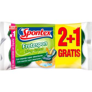 Estrop Spontex Frotaspon 2+1 Esponja Vegetal Verde