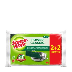 Estropajo Scotch Fibra Classic 2+2 Unidades