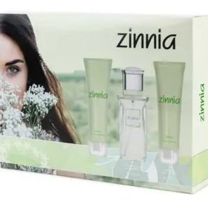 Estuche eau de toilette 100 ml vaporizador + body lotion 75 + crema de manos 75 ml ZINNIA