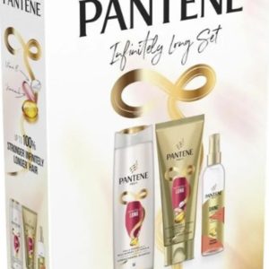 Estuche Infinitely Long Sérum 200 Ml+Champú 400 Ml+Acondicionador Spray 150 ml Pantene