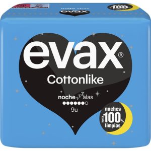 Evas Cottonlike Nuit ailes 9 unités