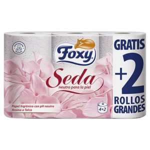 Foxy Seda Maxi 3 capas papel higiénico 4 + 2 unidades gratis