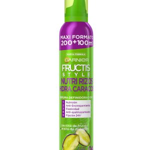 Garnier Fructis Espuma Hidra Rizos 5 Acciones 300 ml