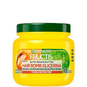 Garnier Fructis Nutri Repair Butter Hair Bomb Glicerina Mascarilla Capilar nutritiva con manteca de Karité 320 ml