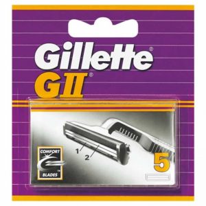 Gillette G-II recambio cuchillas afeitar 5 unidades