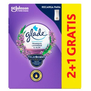 Glade Un Toque Recambio ambientador Lavanda 2 +1 gratis
