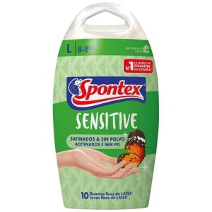 Guantes Látex T-8 Grande 10 Uds Spontex