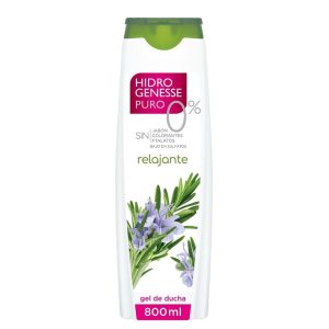 Hidrogenesse Pur o% Gel de douche relaxant au romarin 800 ml