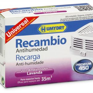 Humydry Lavanda Recambio Bolsa Antihumedad Tab 450g(15 M2)
