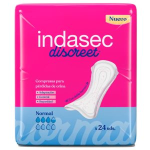 Indasec Discreet Normal Bolsa 24 uds