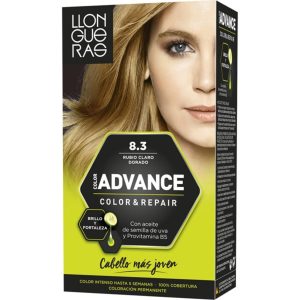 Llongueras Tinte Color Advance Rubio Claro Dorado Nº8.3