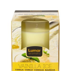 Lumar Aromatic Vela Perfumada Vainilla Ice Vaso de Cristal