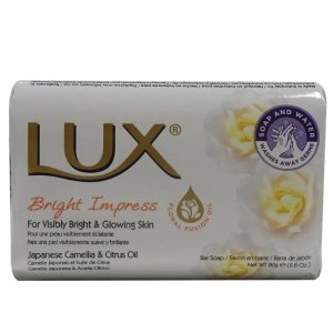 Lux Bright Pastilla Jabón Camelia Japonesa Y Aceite Citrico 3 Unidades