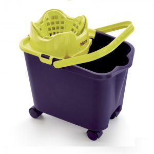 Mery Cubo + Escurridor con ruedas giratorias 14 litros