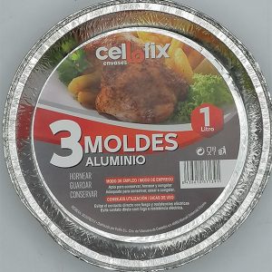 Molde Aluminio Redondo 203 X 57 Unidades