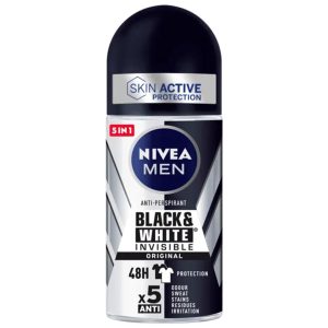Nivea Men Black & White Invisible Desodorante roll-on 50 ml
