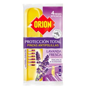 Orion Protección Total Pinzas Antipolillas Lavanda Fresca 2 uds