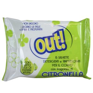 Out! toallitas Antimosquitos citronela 15ud