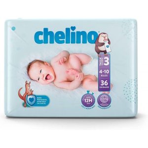 Pañal Talla 3 4-10 Kg 36 Unidades Chelino